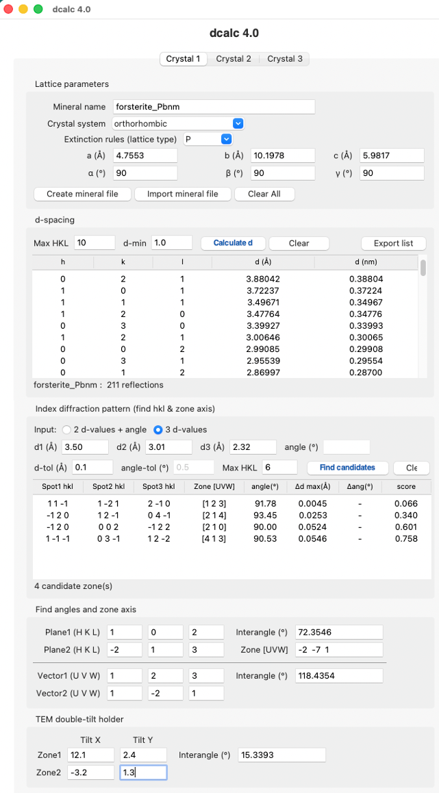 dcalc 4.0 アプリケーション画面